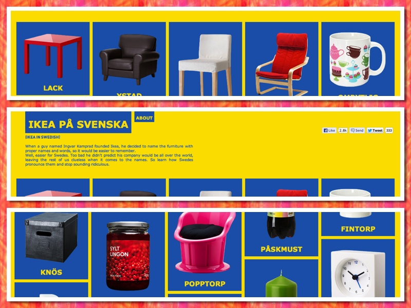 IKEA in het Zweeds