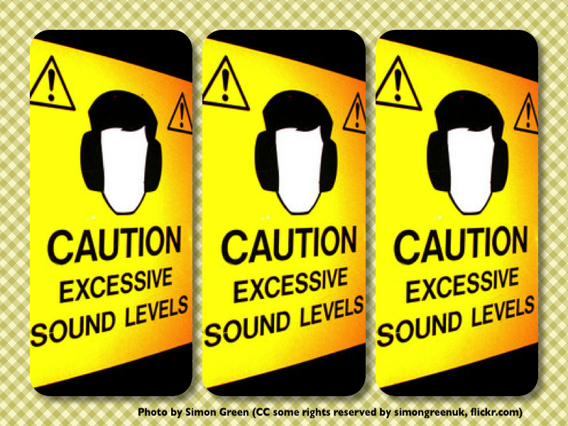 Als ik het niet weet: Caution excessive sound levels