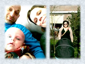 Gezin: met z'n drieën.