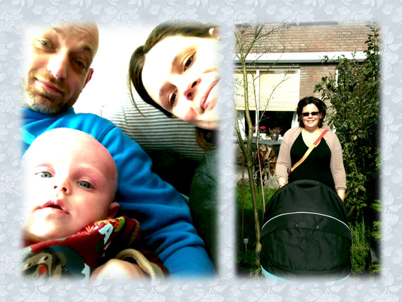 Gezin: met z'n drieën.